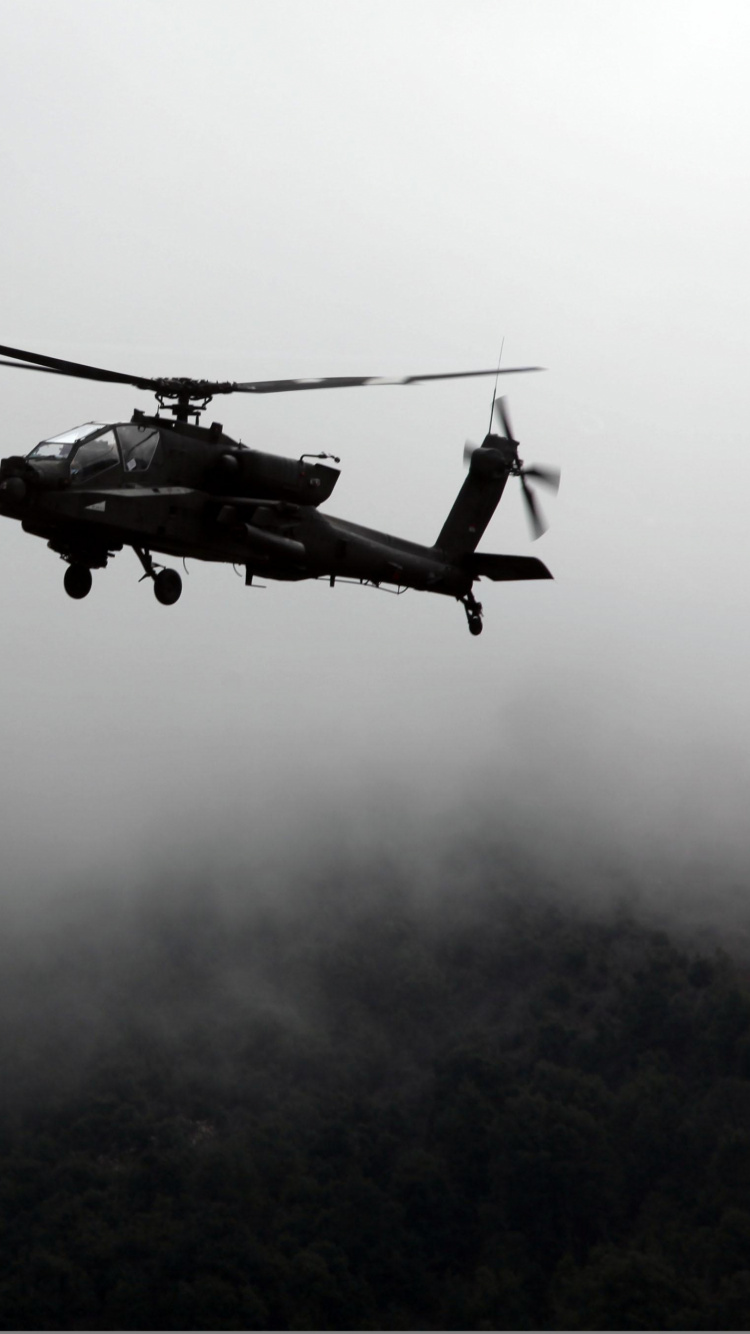 Обои военный вертолет, винтокрылая машина, самолеты, авиация, черно белый в разрешении 750x1334