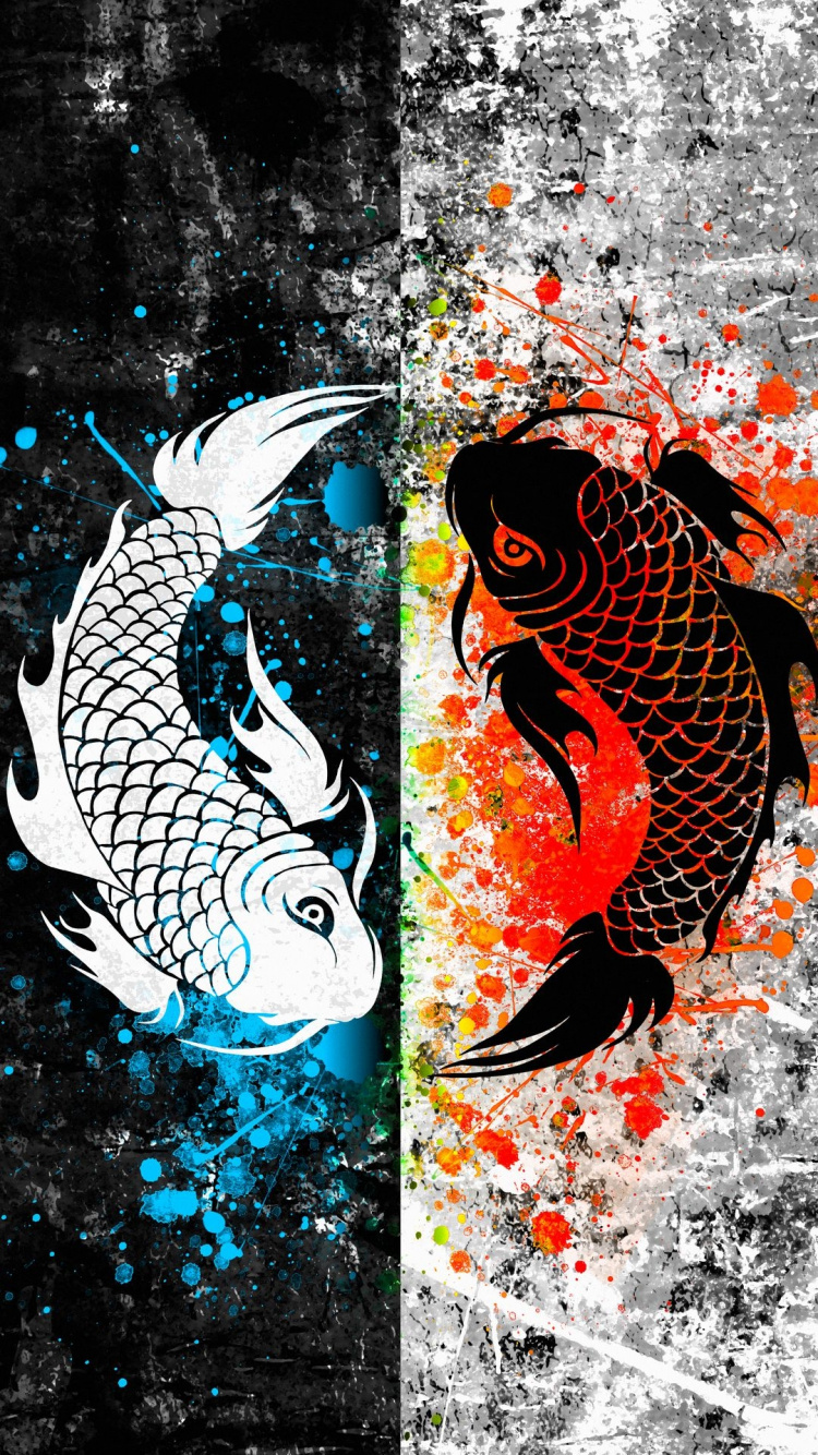 Обои графический дизайн, дизайн, арт, рисование, японское искусство в разрешении 750x1334