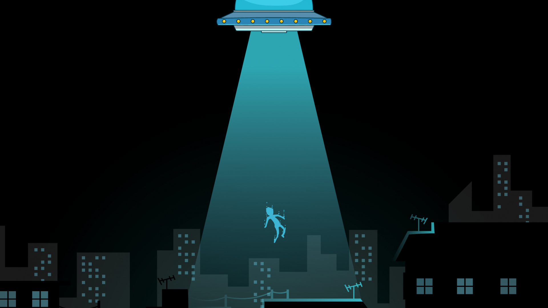 Обои амолед, просыпайся в небе, небоскреб, здание, мир в разрешении 1920x1080