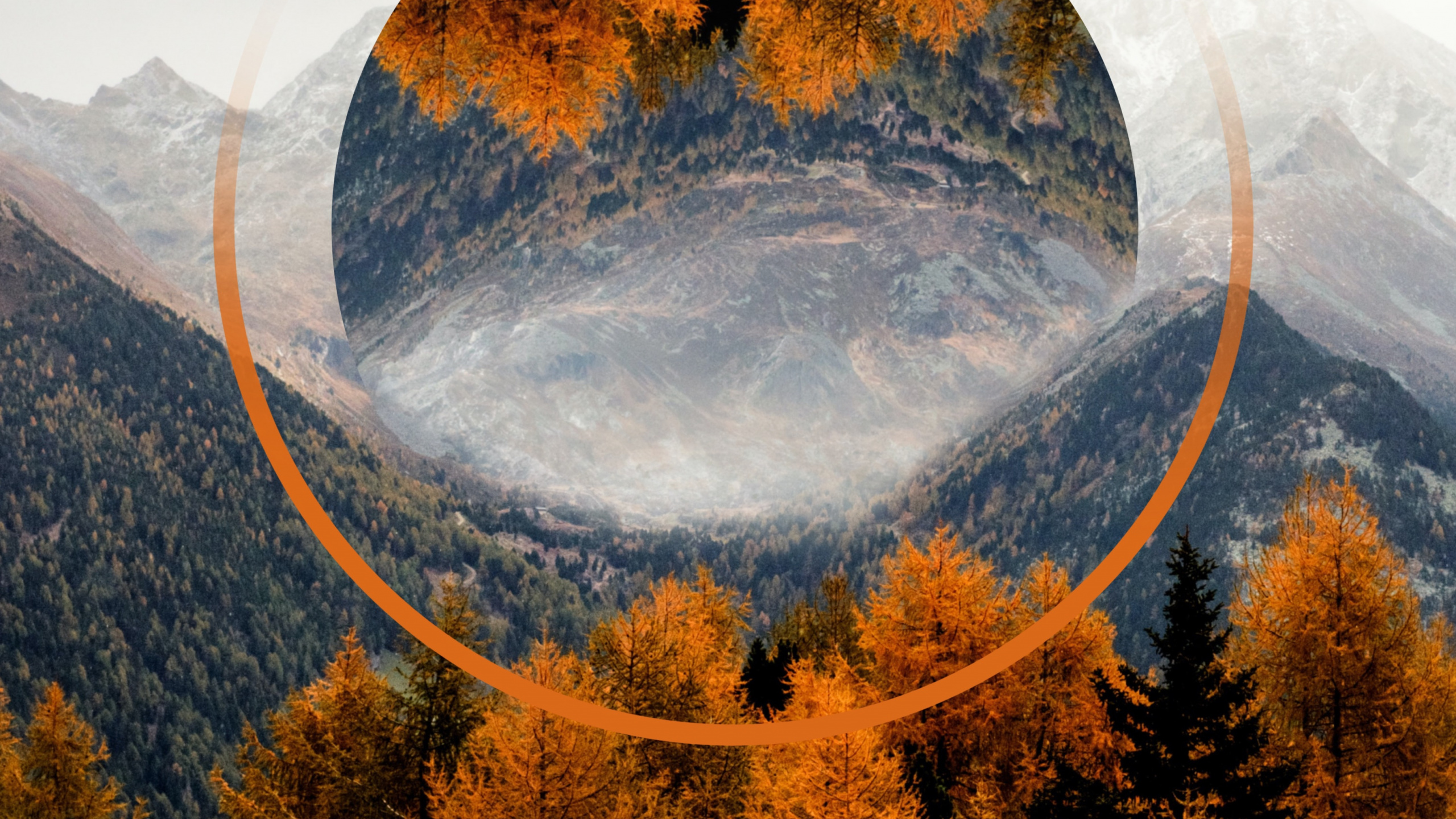 Обои осень, гора, облако, экорегион, природный ландшафт в разрешении 2560x1440