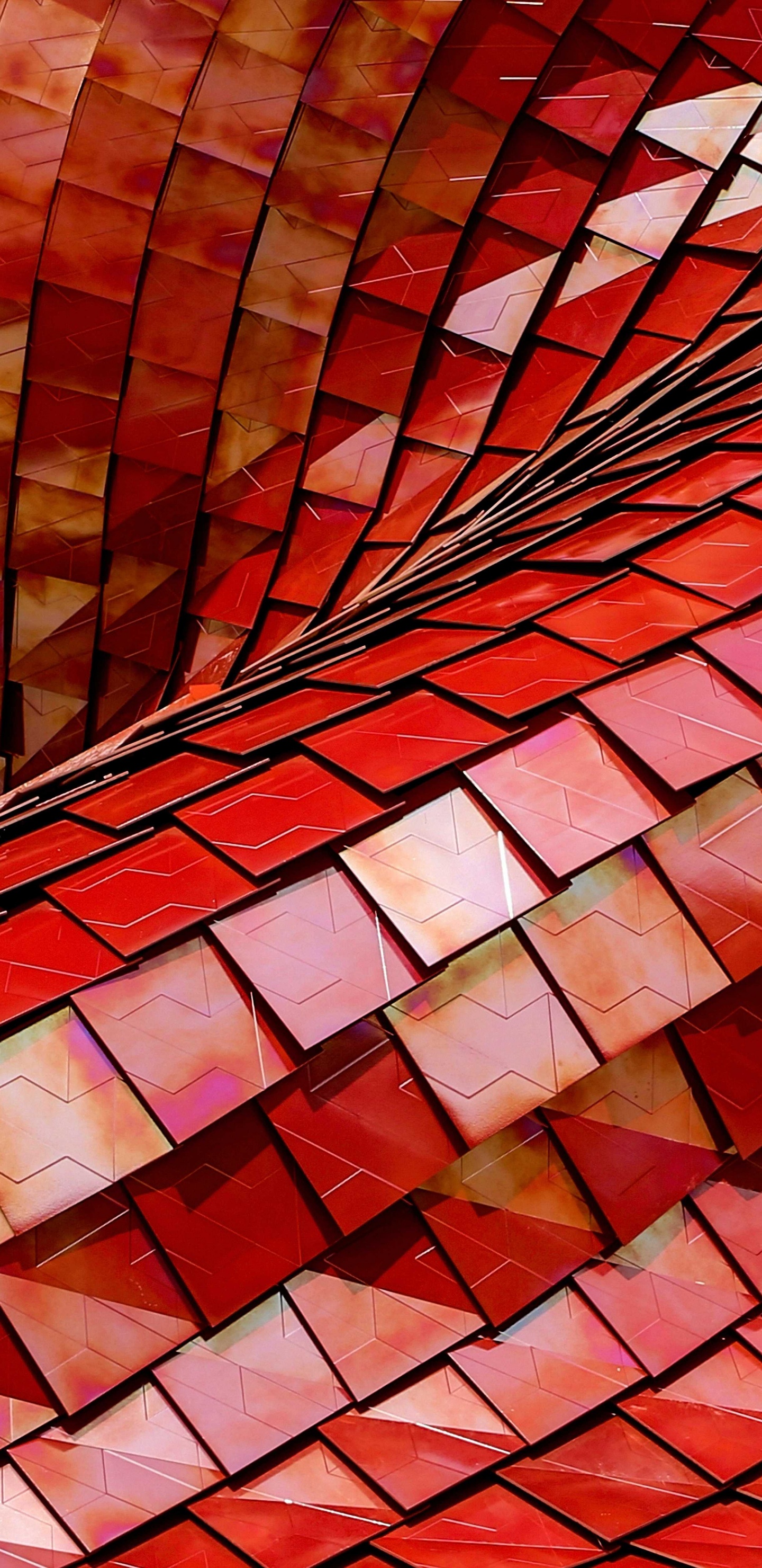 Обои красный цвет, линия, узор, кирпич, Компания Lenovo L24i-10 Оборудование Электронные в разрешении 1440x2960