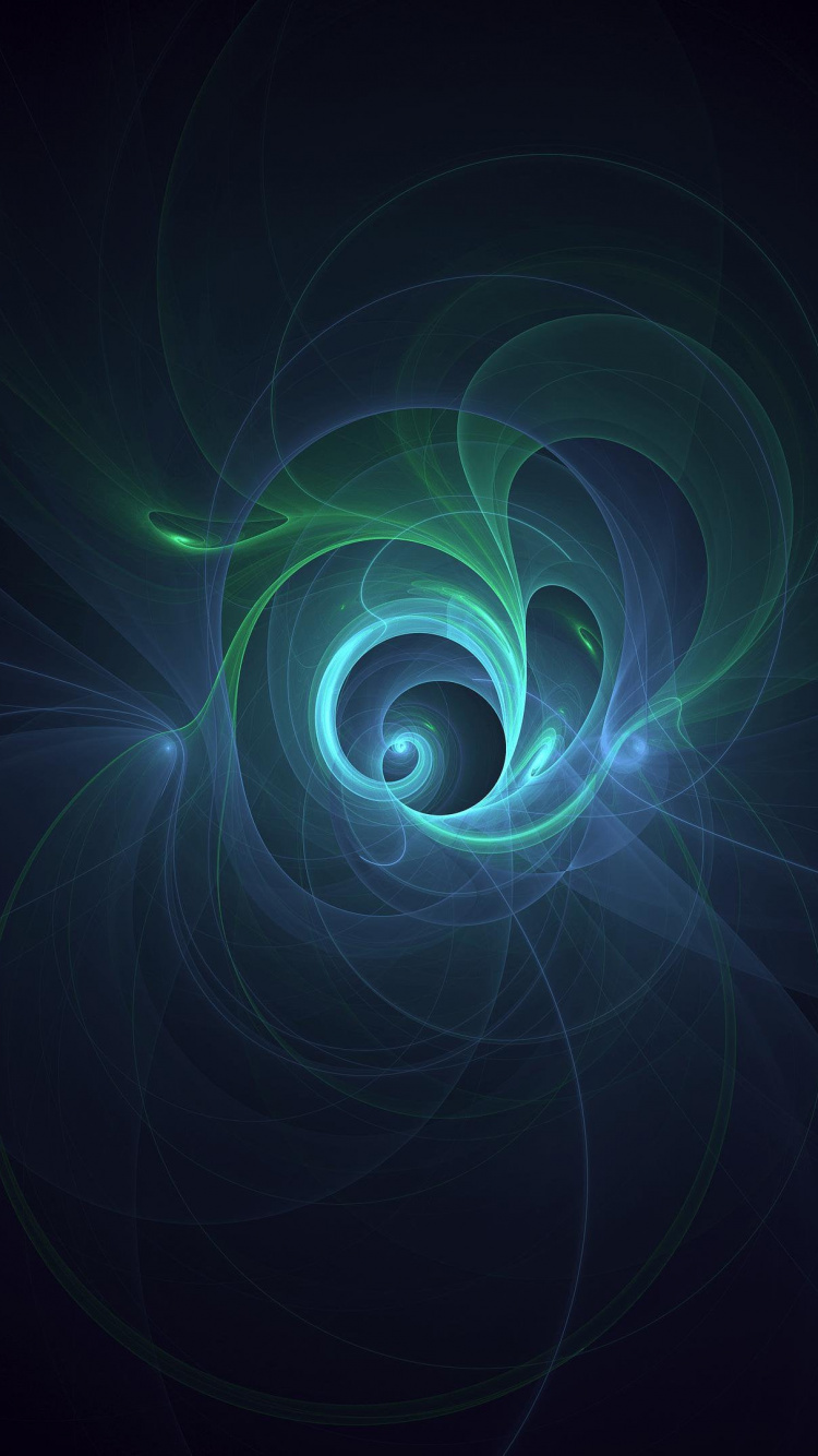 Обои фрактальное искусство, арт, электрик, симметрия, узор в разрешении 750x1334