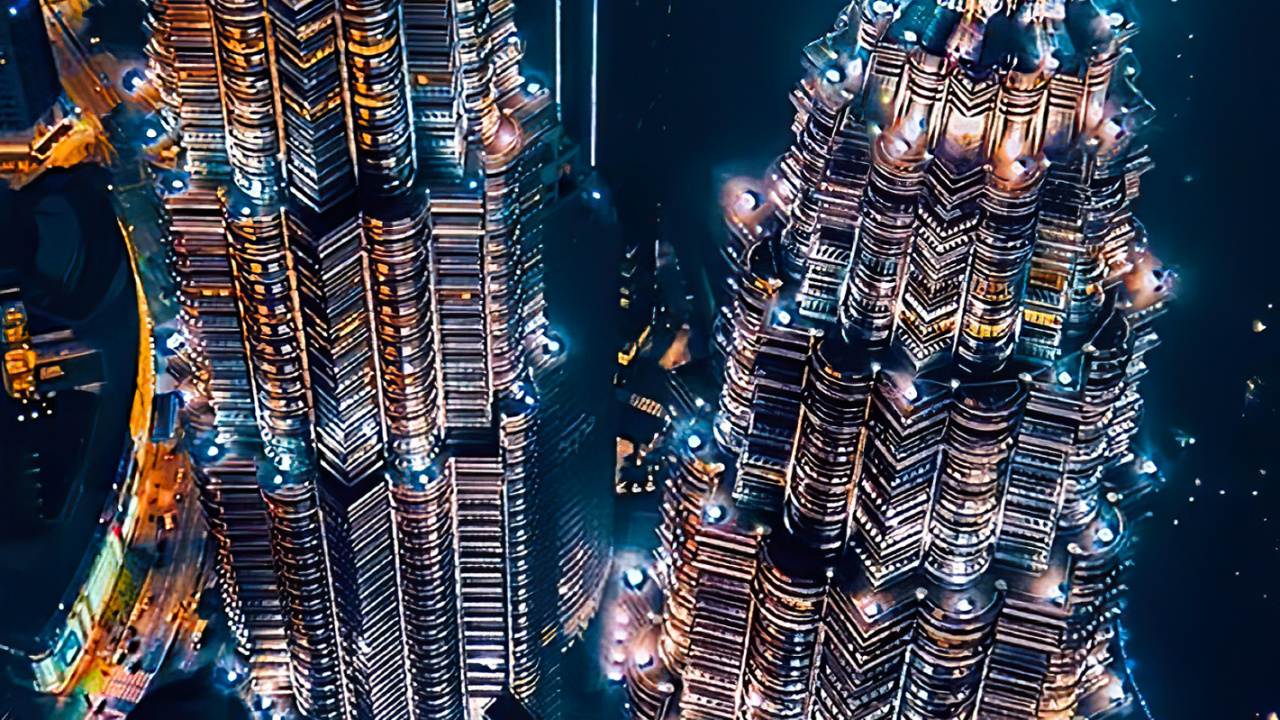 Обои городской пейзаж, мир, Рождественские огни, мажорель синий, здание в разрешении 1280x720