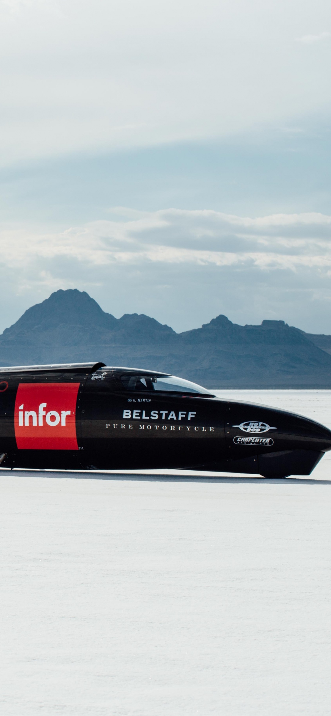 Обои Мотоциклы Triumph, Мотоцикл рекорд скорости, мотоцикл, рекорд скорости, Триумф бонневиль в разрешении 1125x2436