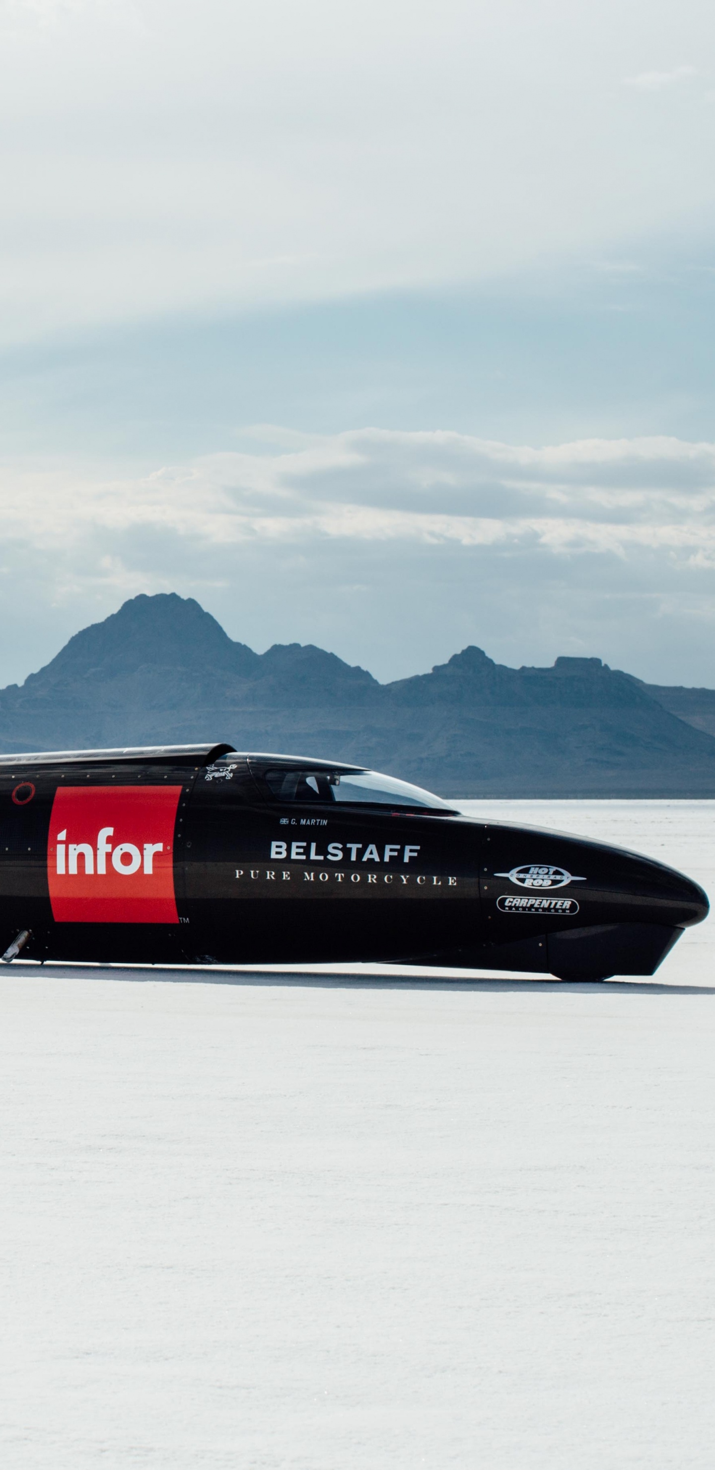 Обои Мотоциклы Triumph, Мотоцикл рекорд скорости, мотоцикл, рекорд скорости, Триумф бонневиль в разрешении 1440x2960