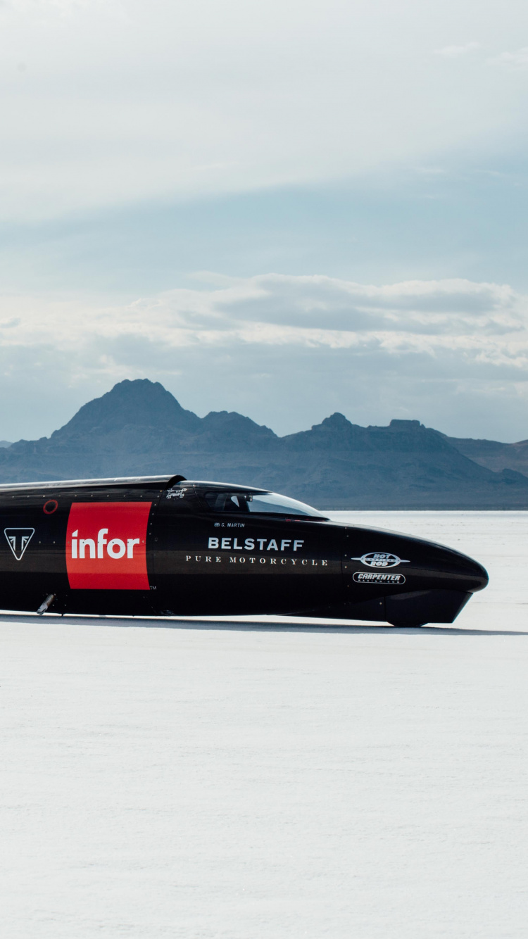 Обои Мотоциклы Triumph, Мотоцикл рекорд скорости, мотоцикл, рекорд скорости, Триумф бонневиль в разрешении 750x1334