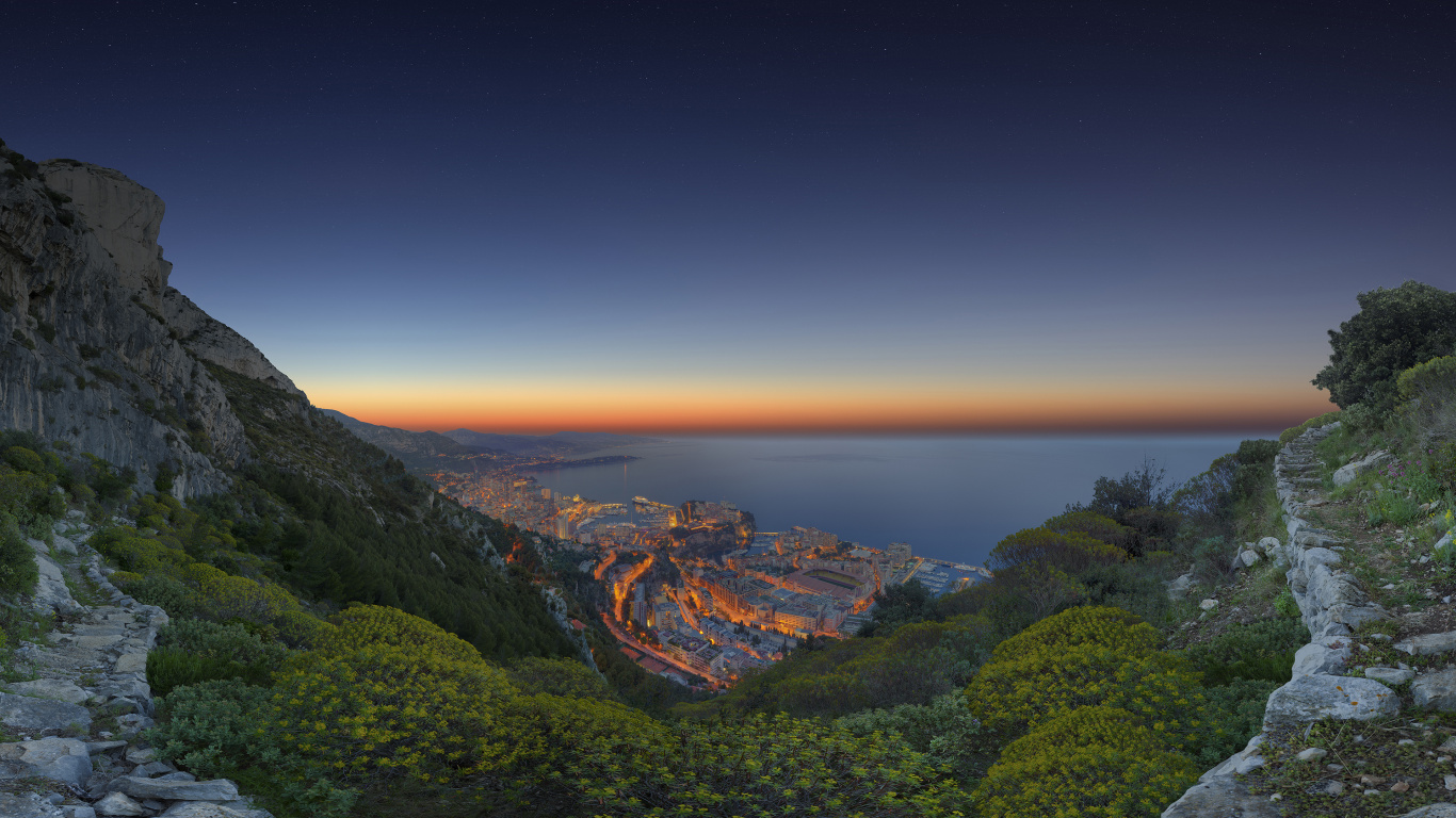 Обои пейзаж, вода, облако, растение, экорегион в разрешении 1366x768