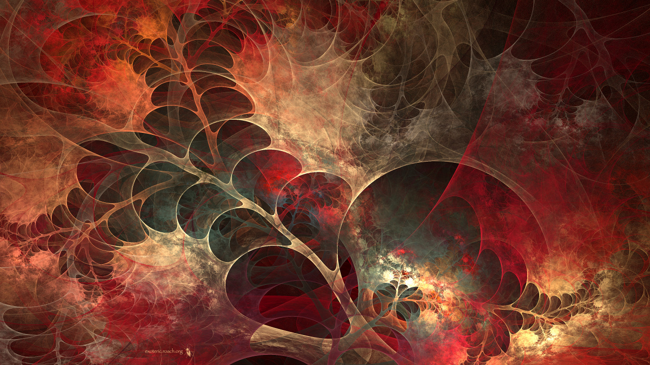 Обои фрактал, графика, фрактальное искусство, цифровое искусство, арт в разрешении 1280x720