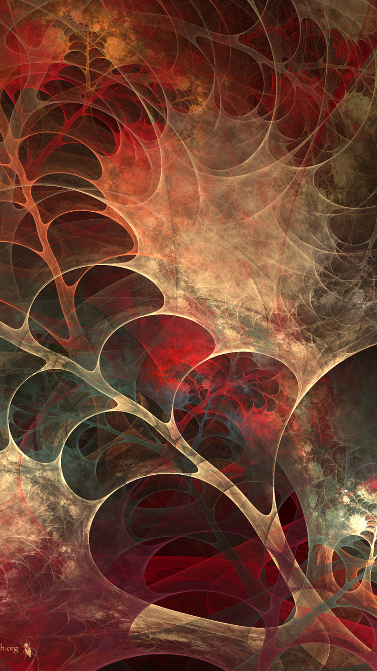 Обои фрактал, графика, фрактальное искусство, цифровое искусство, арт в разрешении 750x1334