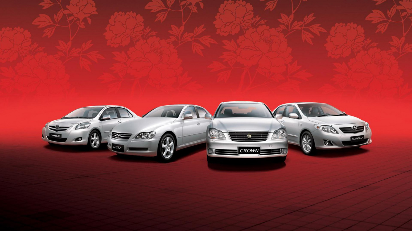Обои toyota, авто, представительский автомобиль, личный роскошный автомобиль, автомобиль в разрешении 1366x768