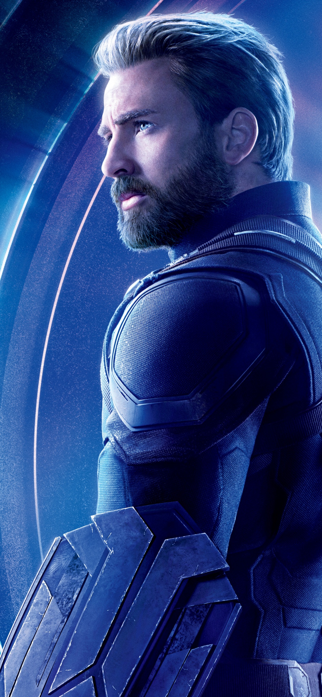 Обои Капитан Америка, Крис Эванс, Мстители: Война бесконечности, Халк, человек-паук в разрешении 1125x2436