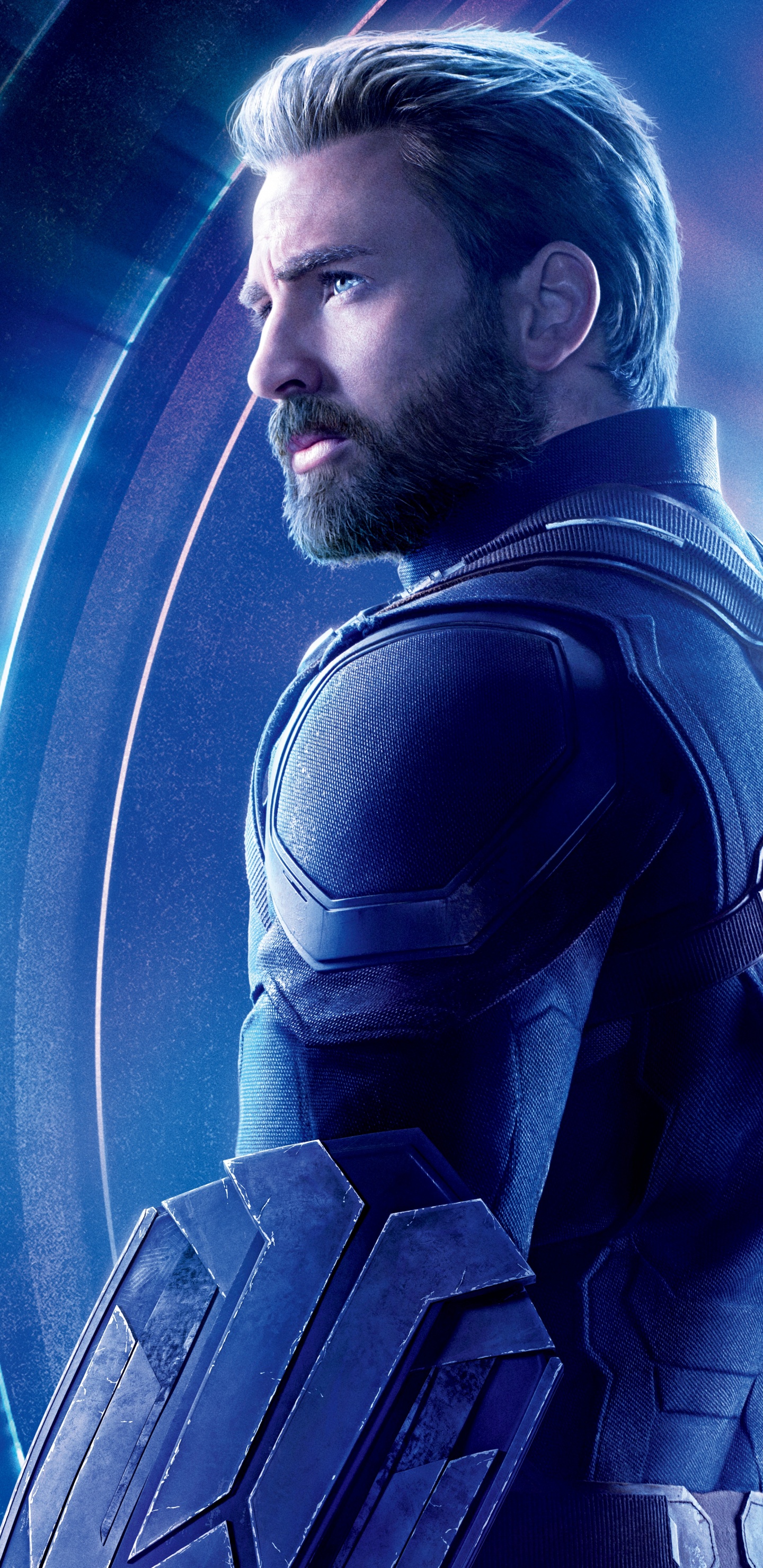 Обои Капитан Америка, Крис Эванс, Мстители: Война бесконечности, Халк, человек-паук в разрешении 1440x2960