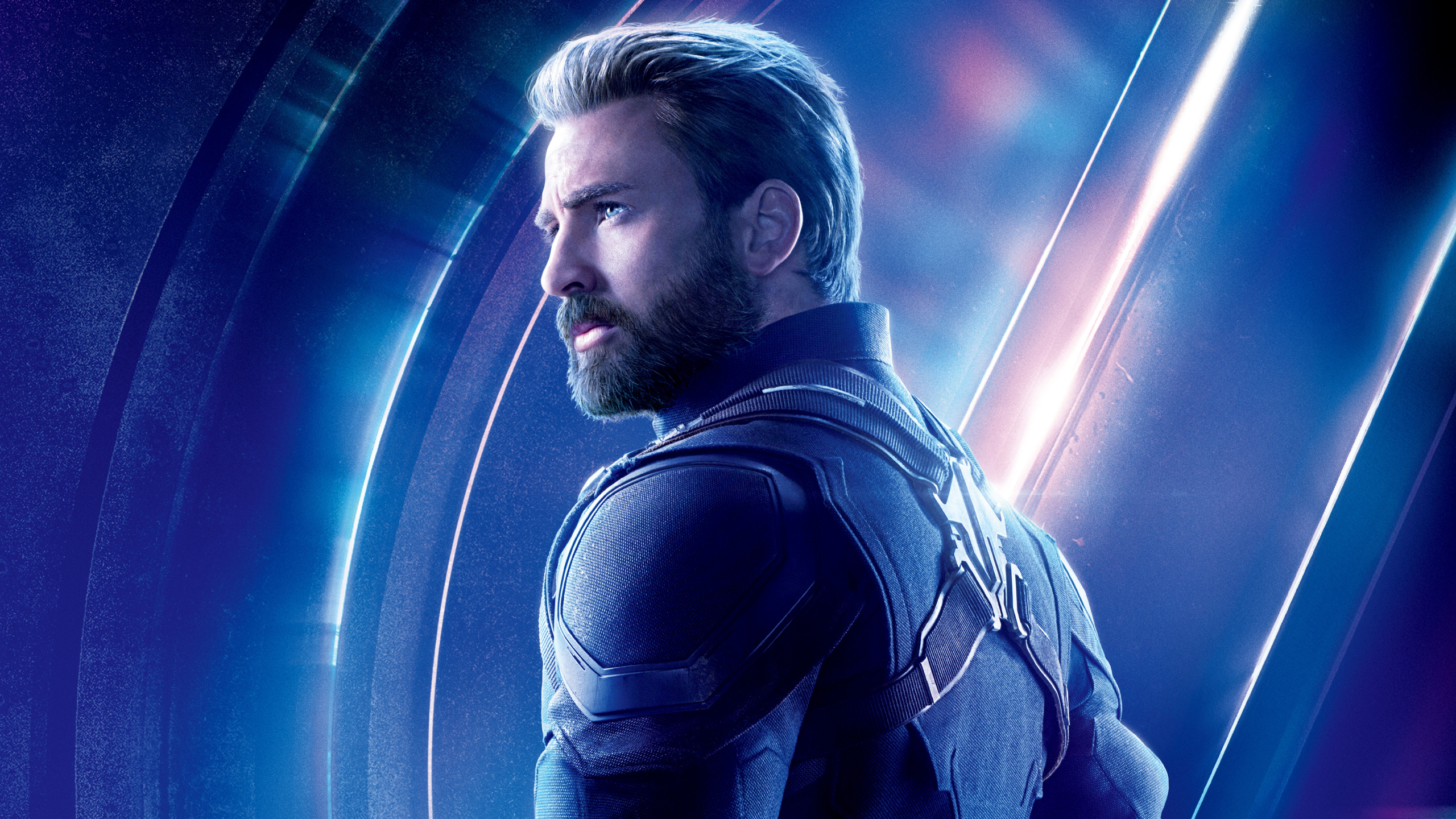 Обои Капитан Америка, Крис Эванс, Мстители: Война бесконечности, Халк, человек-паук в разрешении 2560x1440