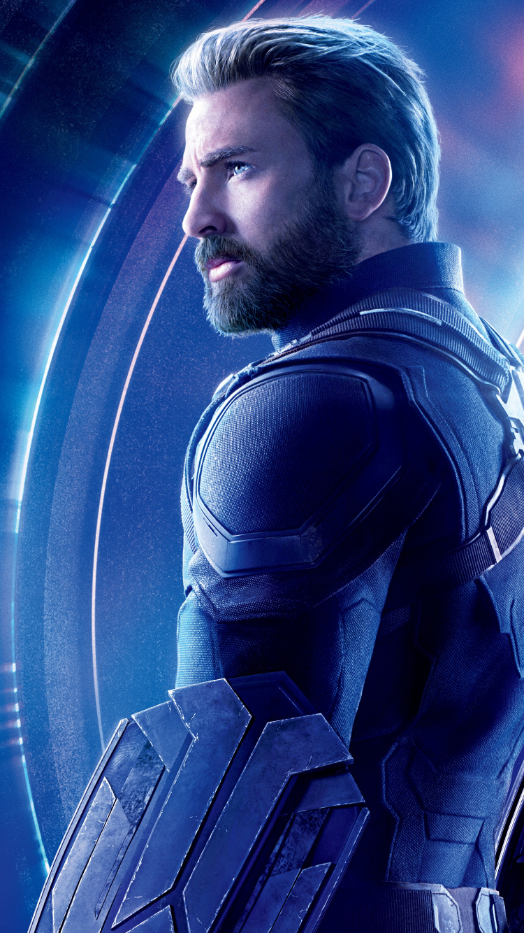 Обои Капитан Америка, Крис Эванс, Мстители: Война бесконечности, Халк, человек-паук в разрешении 750x1334