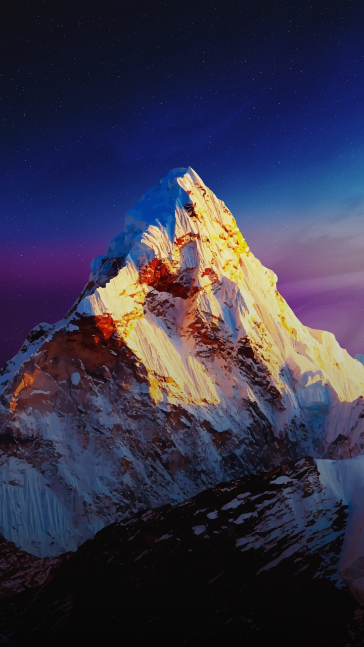 Обои гора, маттерхорн, атмосфера, облако, мир в разрешении 720x1280