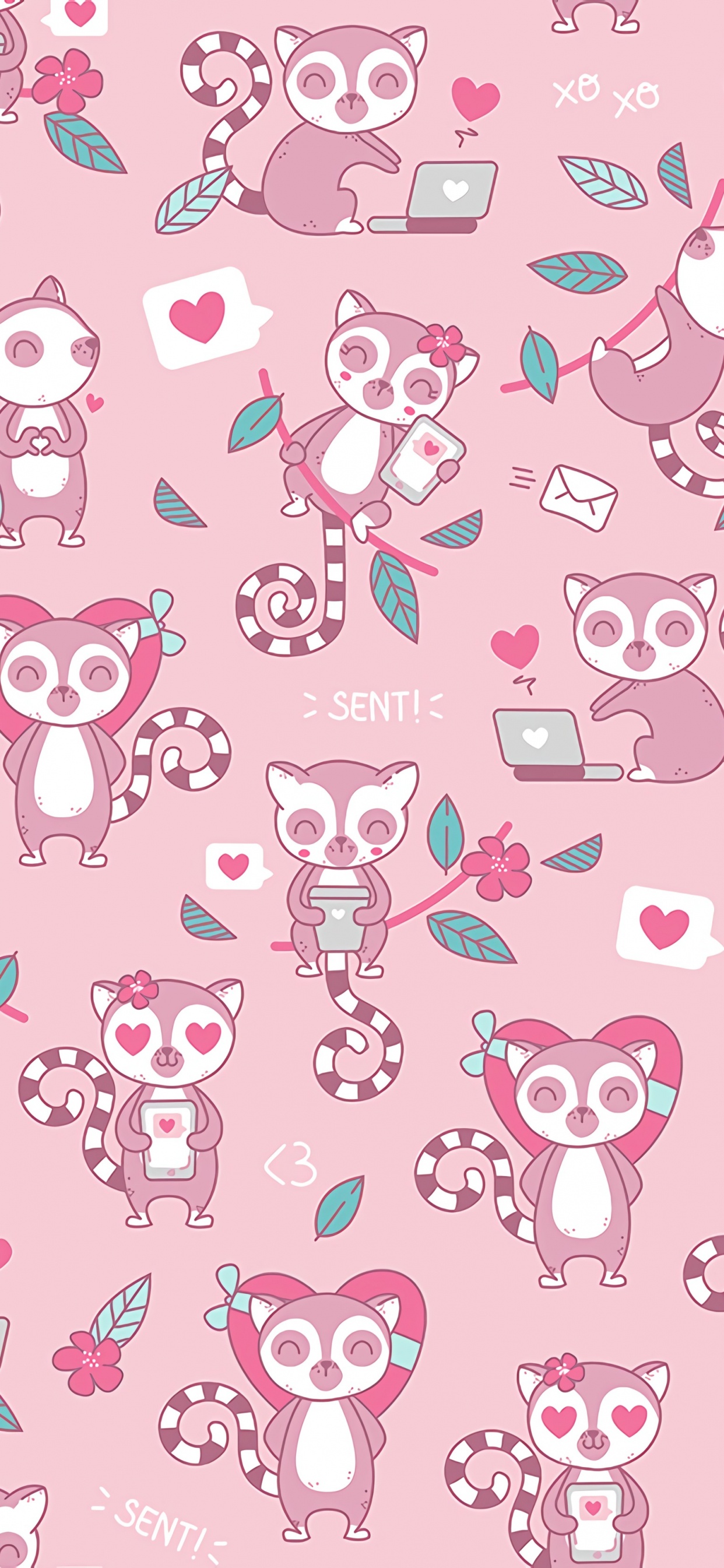 Обои розовый, узор, оберточная бумага, дизайн, ткань в разрешении 1242x2688