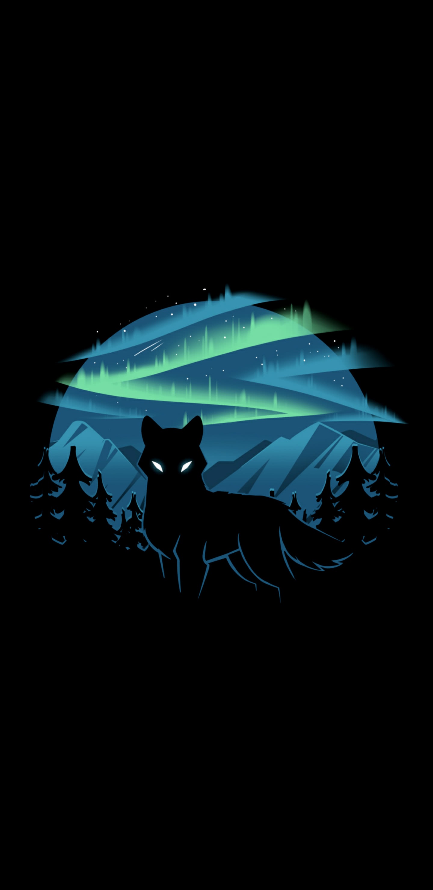 Обои футболка, волк, двусторонний плюшевый волк, окно, арт в разрешении 1440x2960