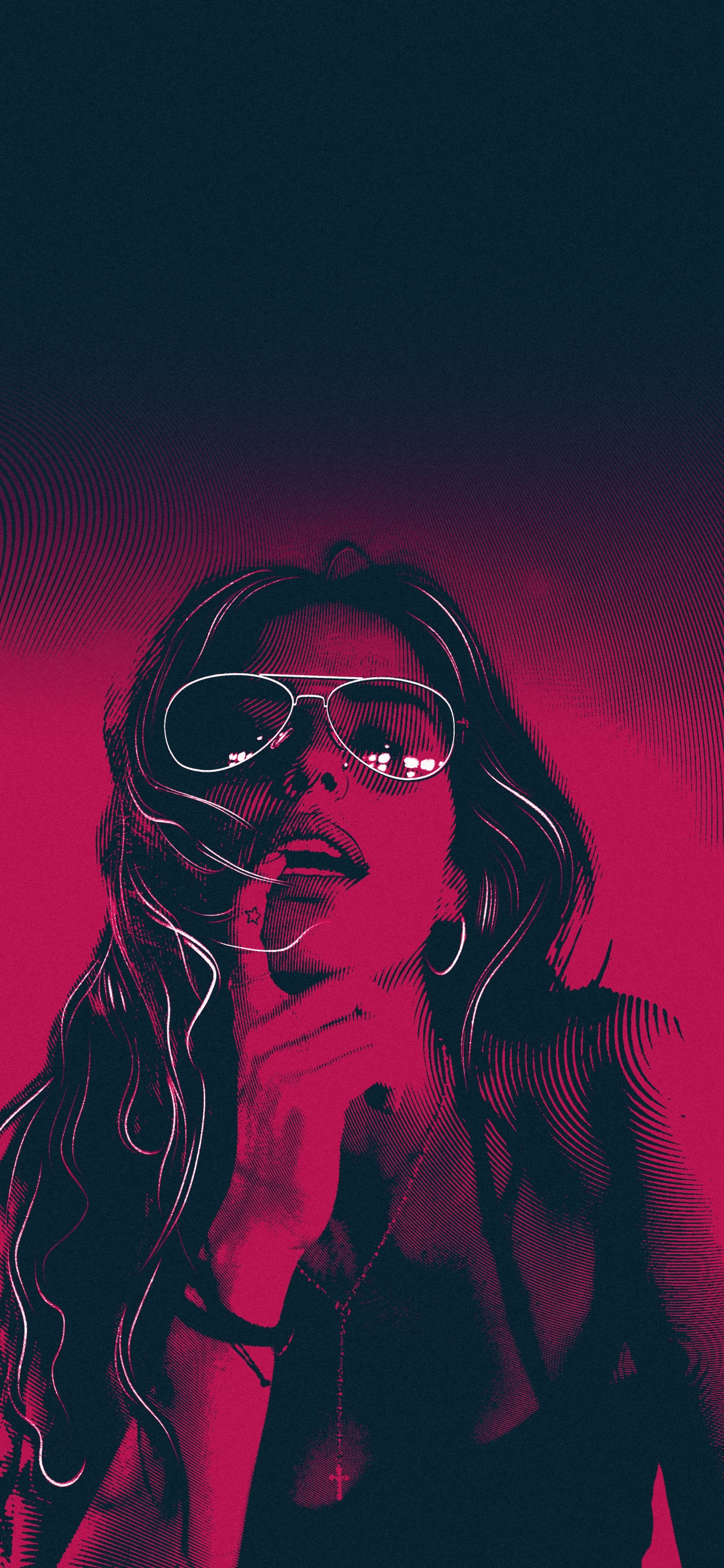 Обои визуальное искусство, очки защитные, солнечные очки, очки, арт в разрешении 1242x2688