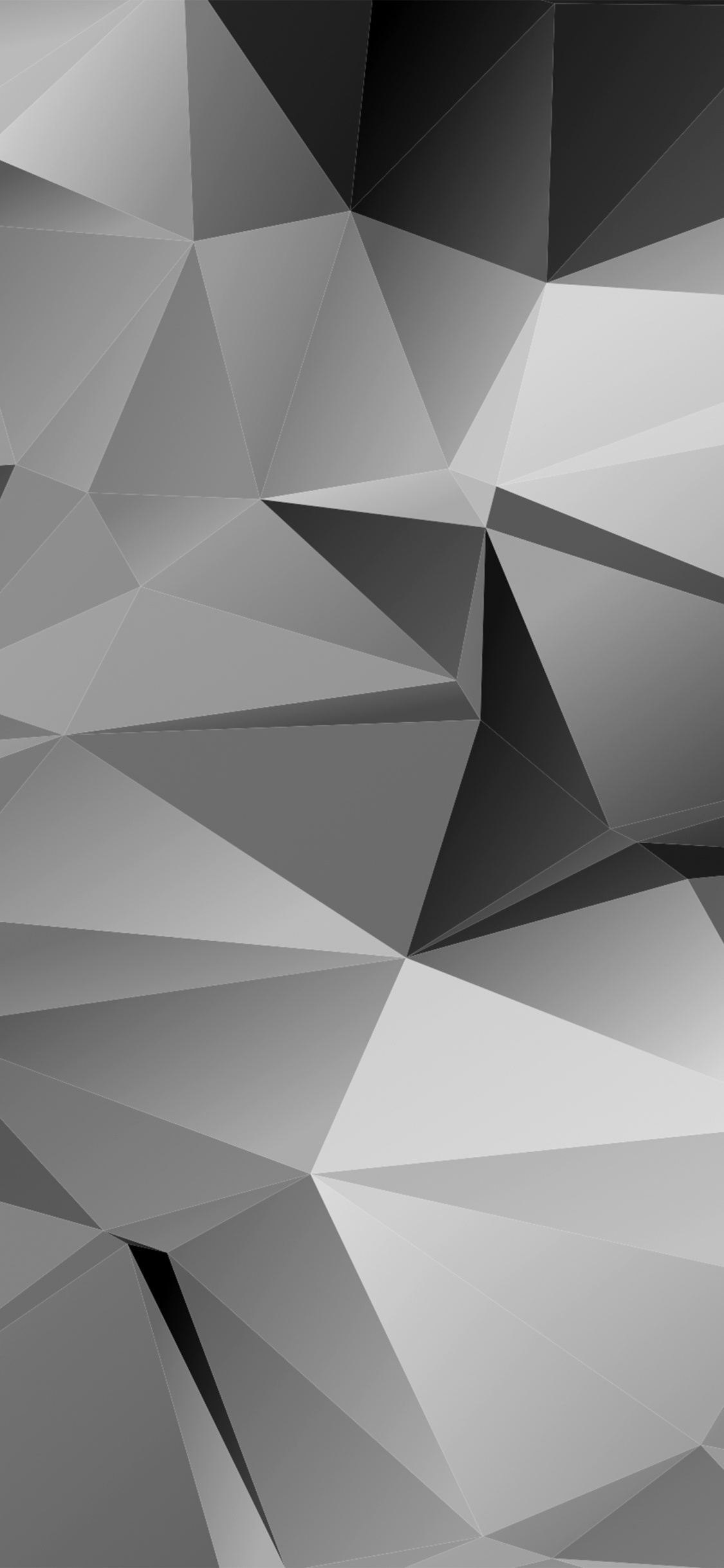 Обои треугольник, узор, монохромный, линия, дизайн в разрешении 1125x2436