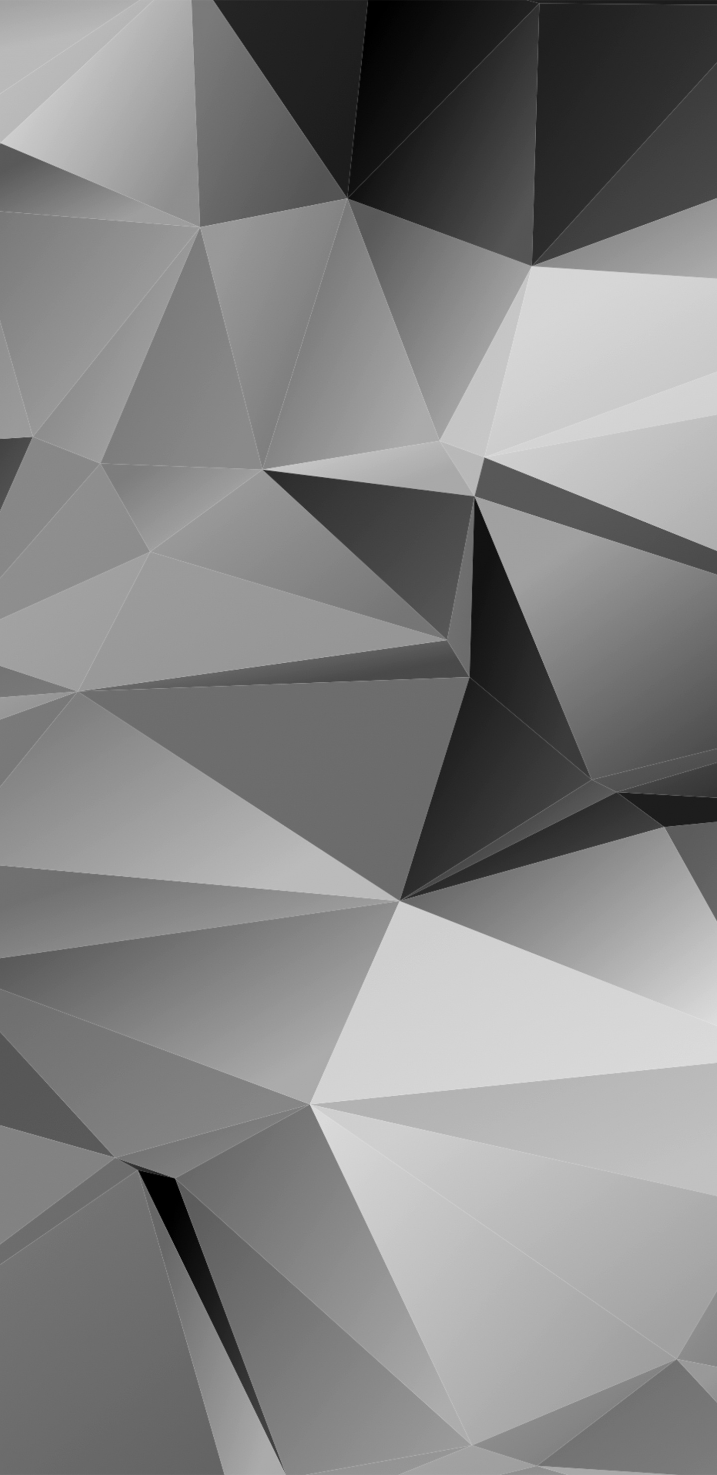 Обои треугольник, узор, монохромный, линия, дизайн в разрешении 1440x2960