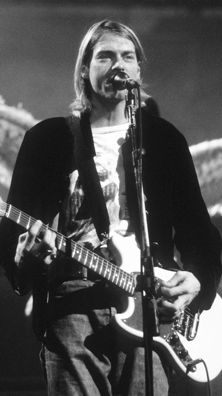 Обои нирвана, гитара, гранж, гитарист, музыкант в разрешении 720x1280