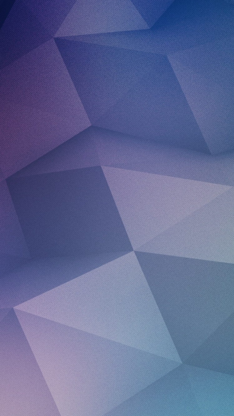 Обои полигон, треугольник, синий, пурпур, узор в разрешении 750x1334