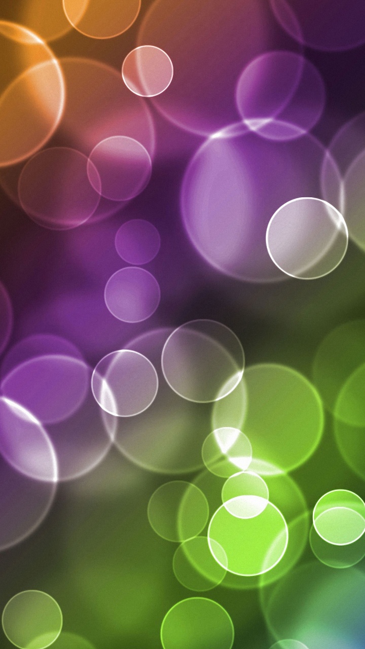 Обои зеленый, свет, пурпур, Фиолетовый, круг в разрешении 720x1280
