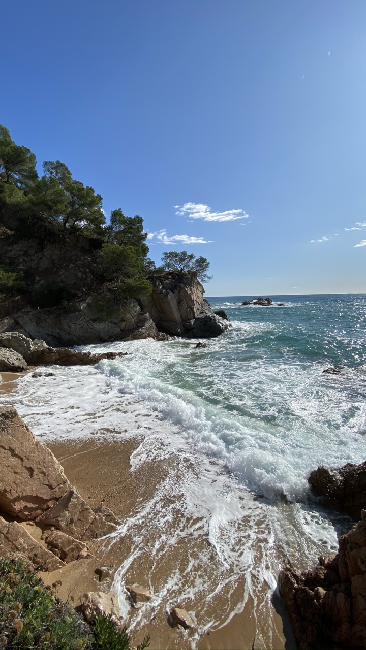 Обои побережье, водоем, берег, рок, океан в разрешении 720x1280