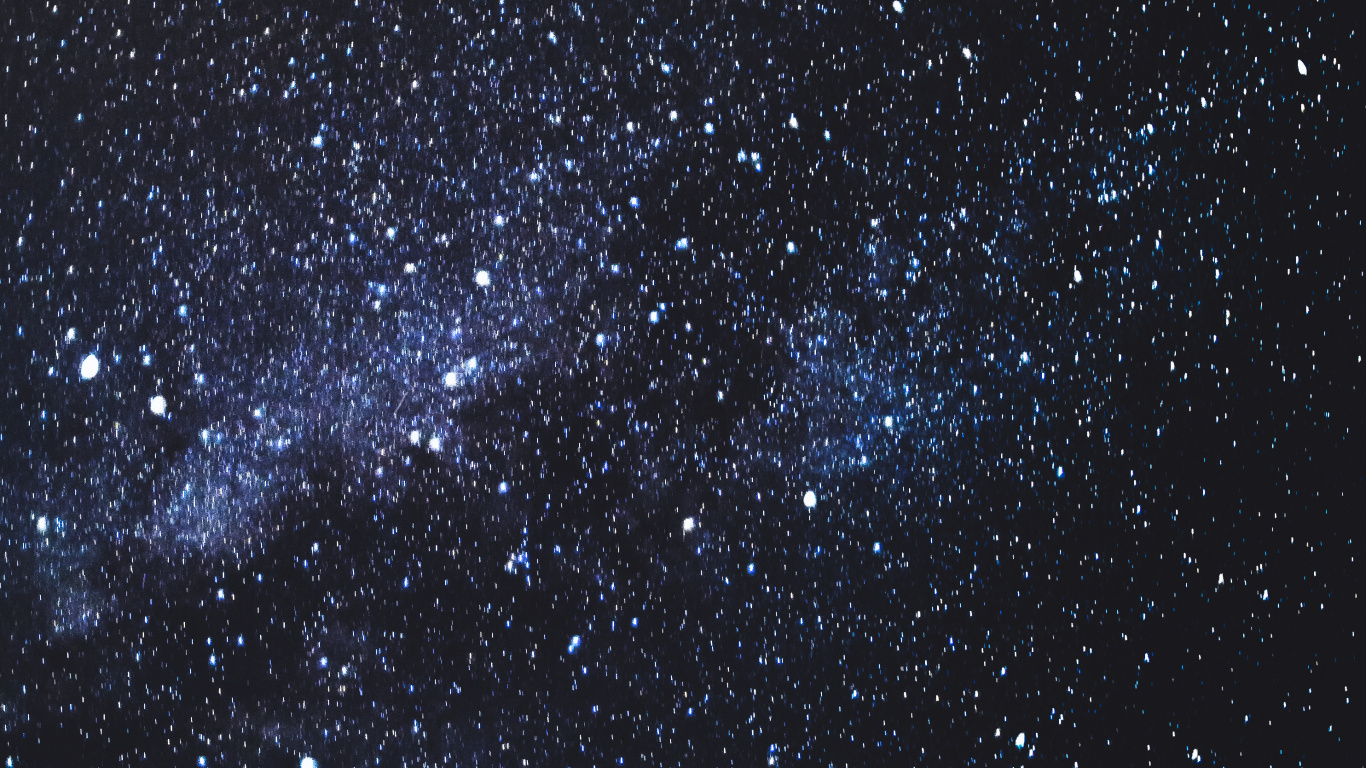 Обои атмосфера, черный, астрономический объект, синий, Галактика в разрешении 1366x768