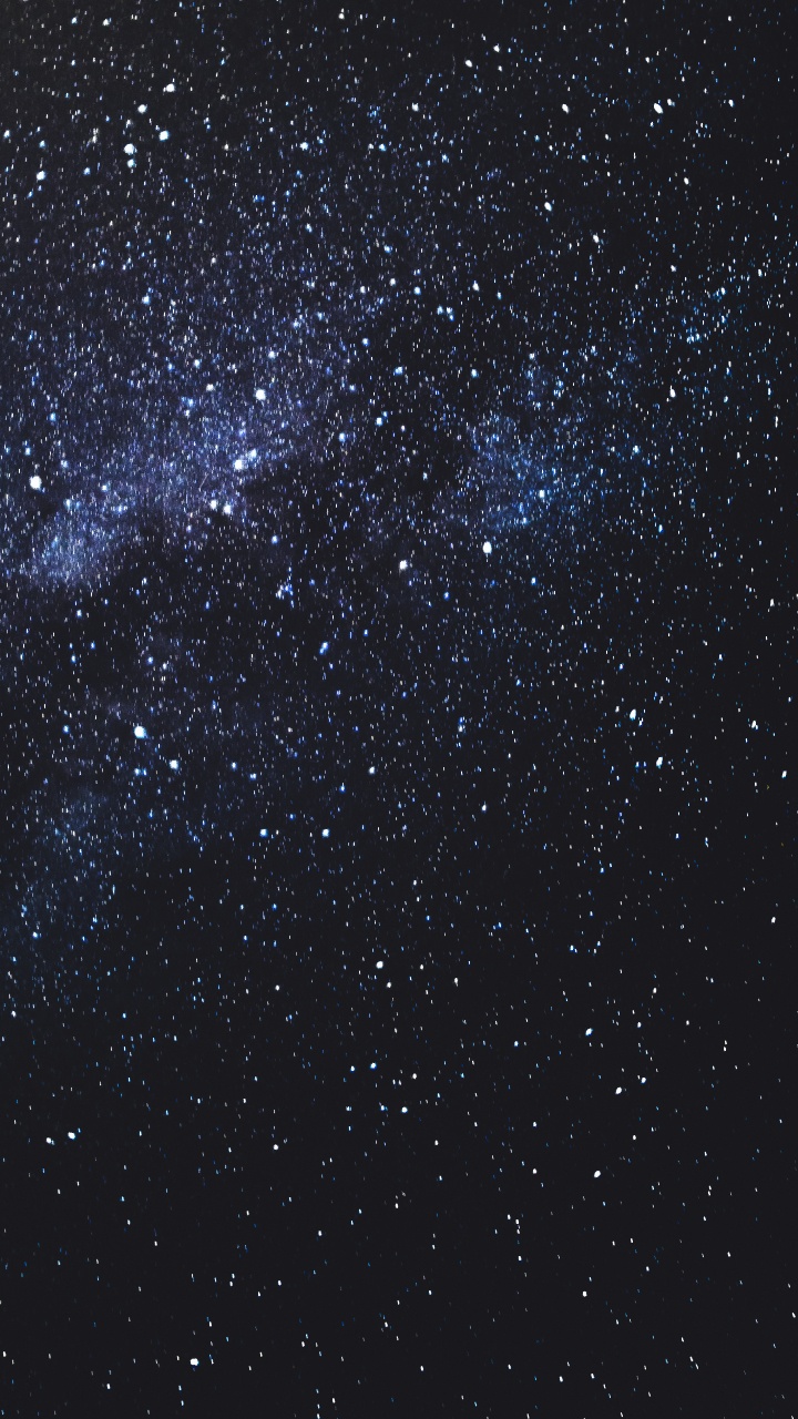 Обои атмосфера, черный, астрономический объект, синий, Галактика в разрешении 720x1280