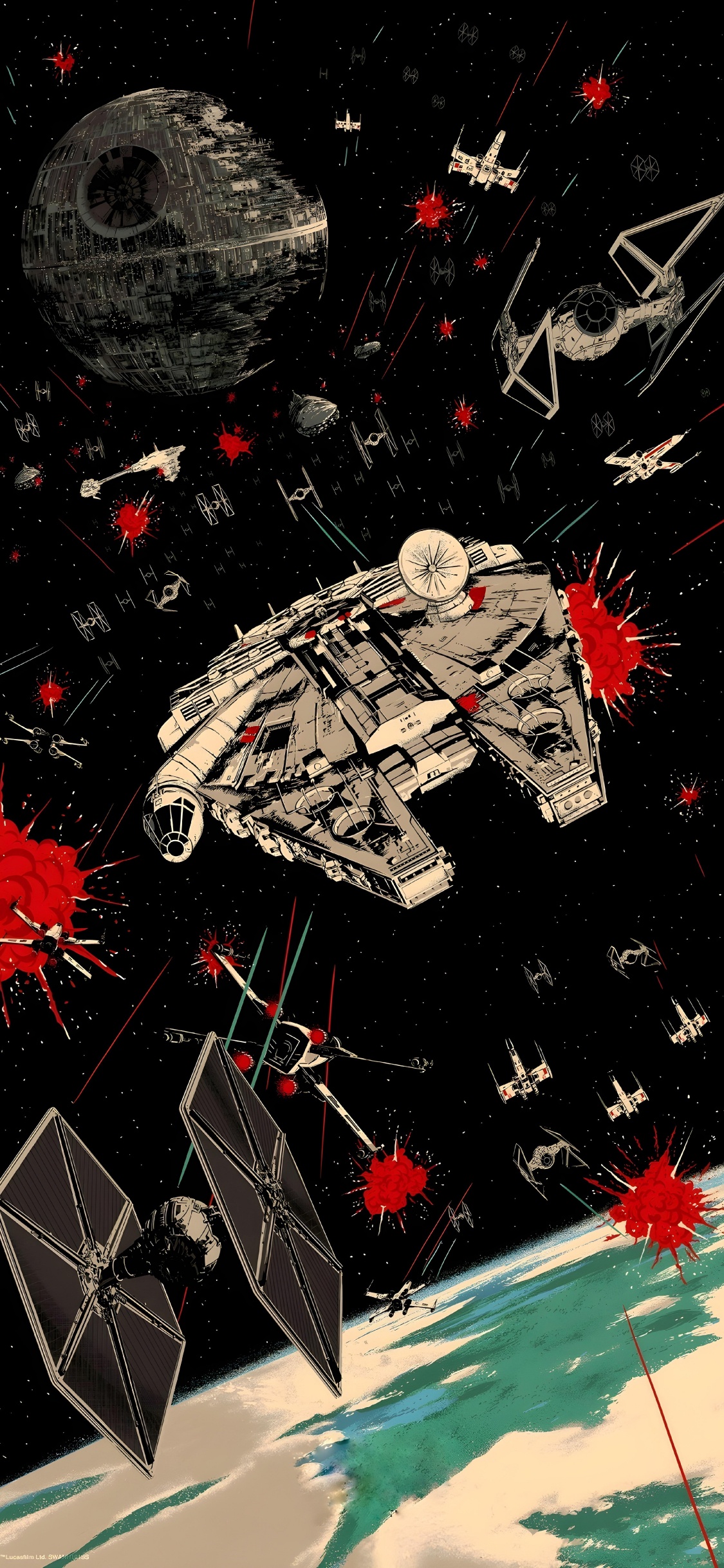 Обои Р2 Д2, звездные войны, постер, Компания lucasfilm, прибыльный в разрешении 1125x2436