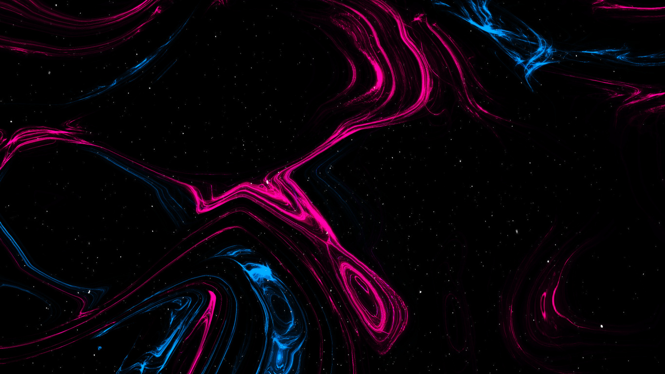 Обои Фиолетовый, арт, свет, пурпур, жидкий в разрешении 1366x768