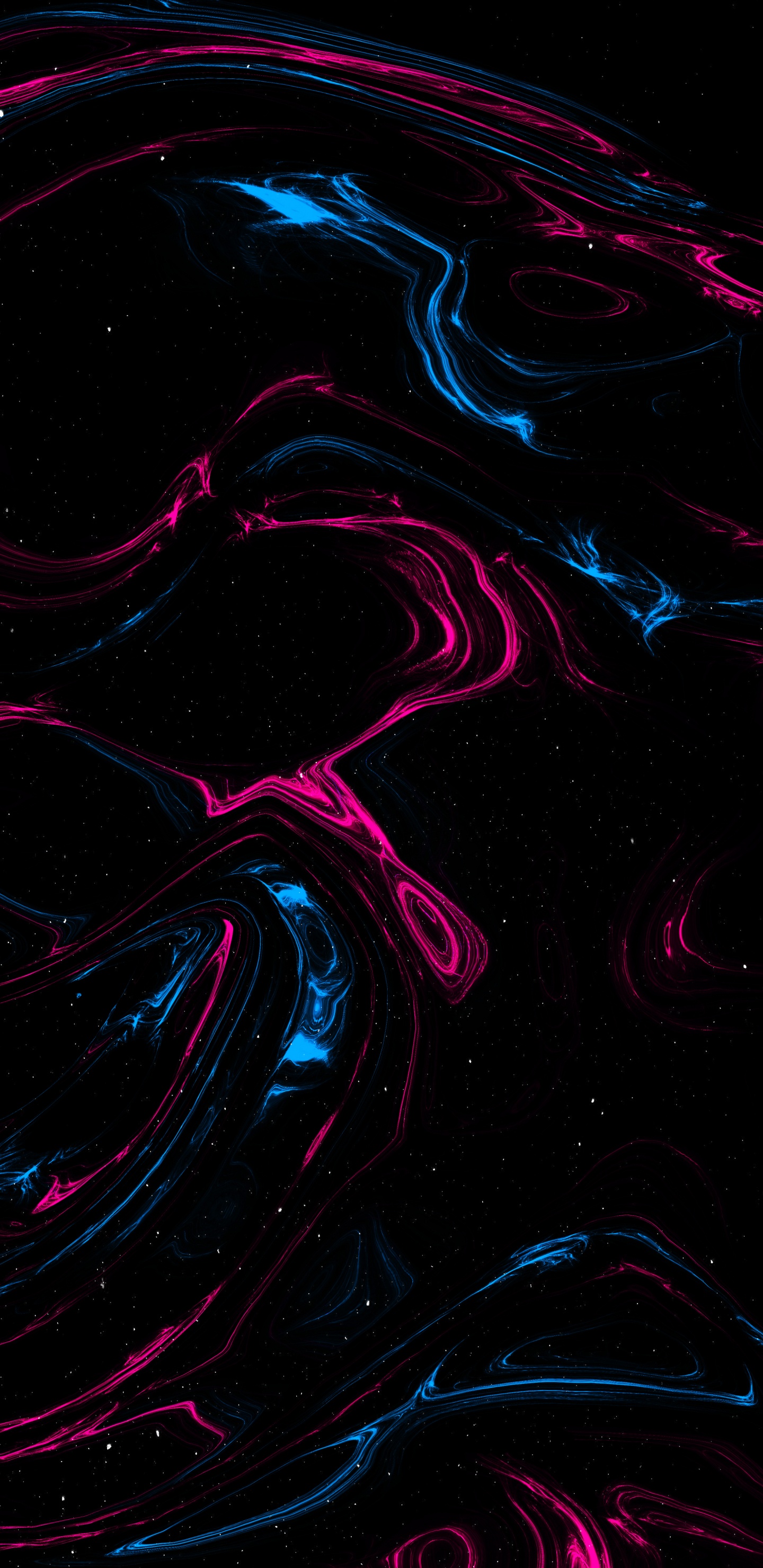 Обои Фиолетовый, арт, свет, пурпур, жидкий в разрешении 1440x2960