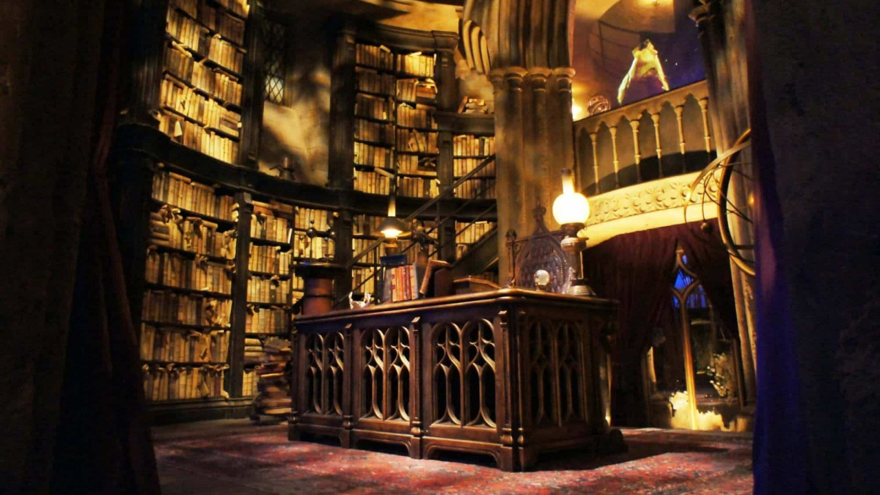 Обои Профессор Альбус Дамблдор, Гарри Поттер, здание, собор, метрополия в разрешении 1280x720