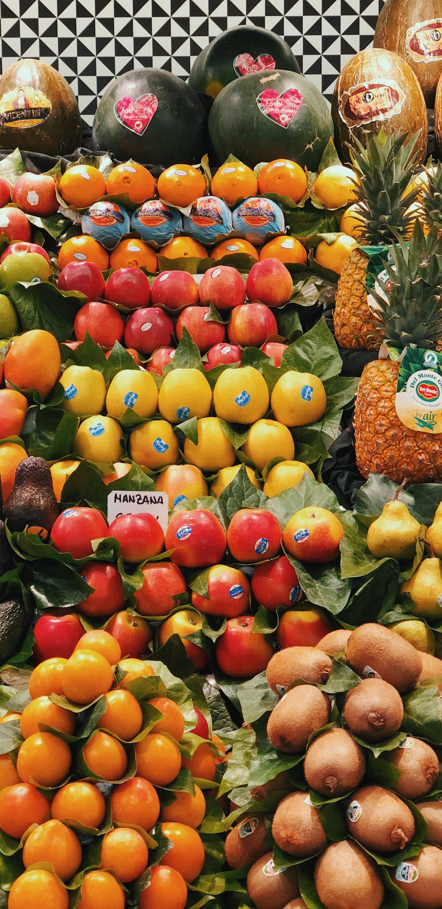 Обои природные продукты, овощ, натуральная пища, продуктовый магазин, зимний сквош в разрешении 1440x2960