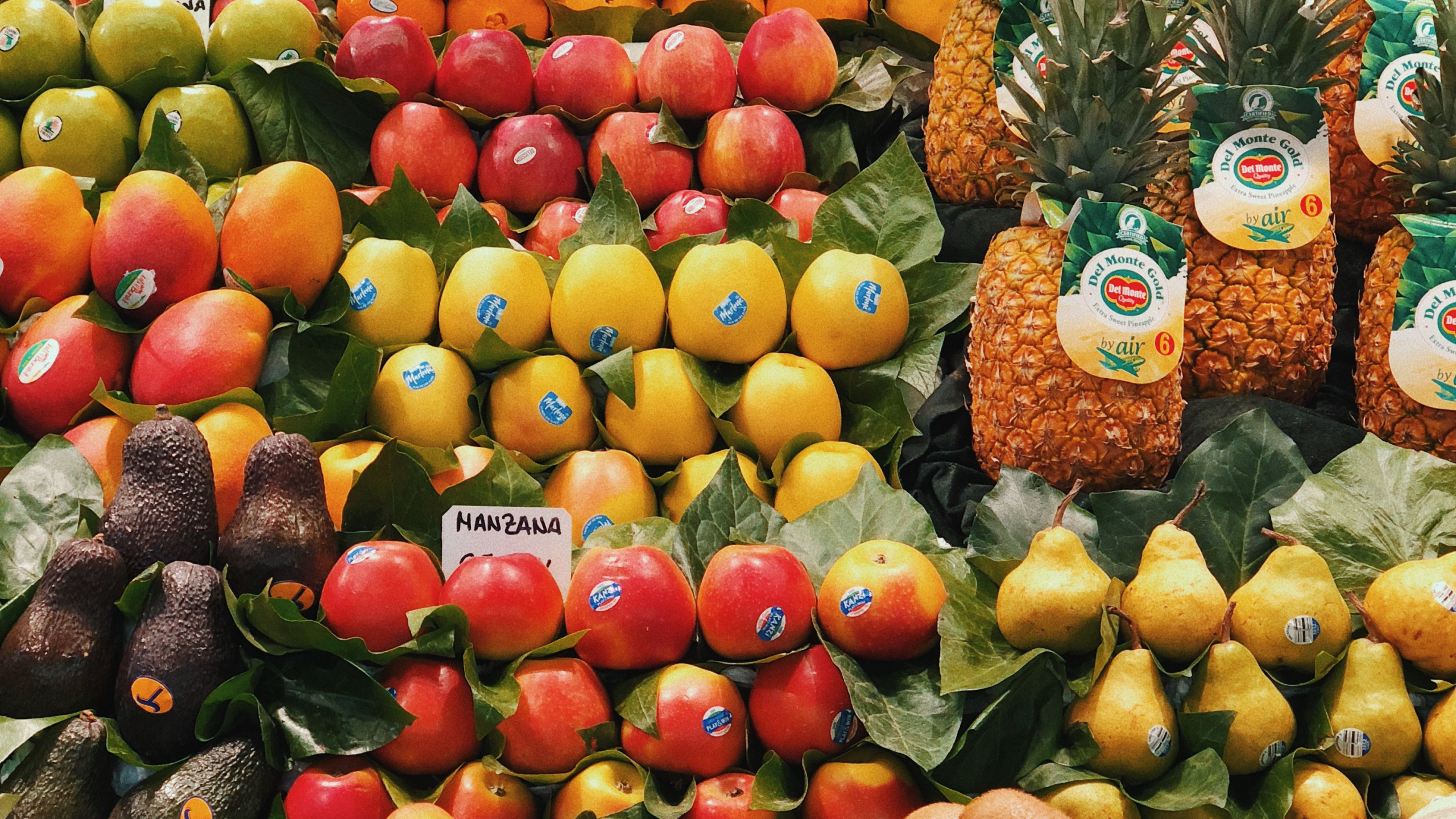 Обои природные продукты, овощ, натуральная пища, продуктовый магазин, зимний сквош в разрешении 2560x1440