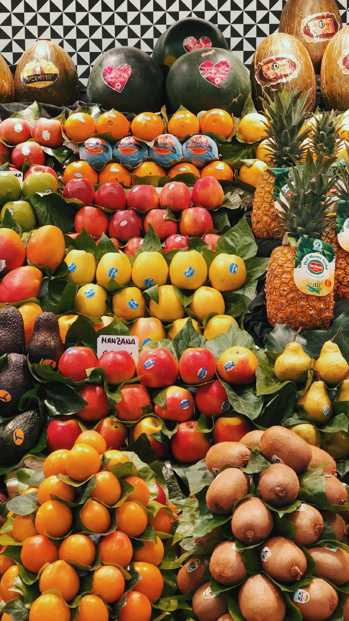 Обои природные продукты, овощ, натуральная пища, продуктовый магазин, зимний сквош в разрешении 720x1280