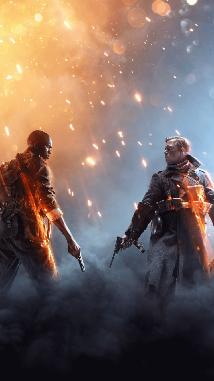 Обои battlefield 1, Battlefield 1942, темнота, xbox one, ea dice в разрешении 750x1334