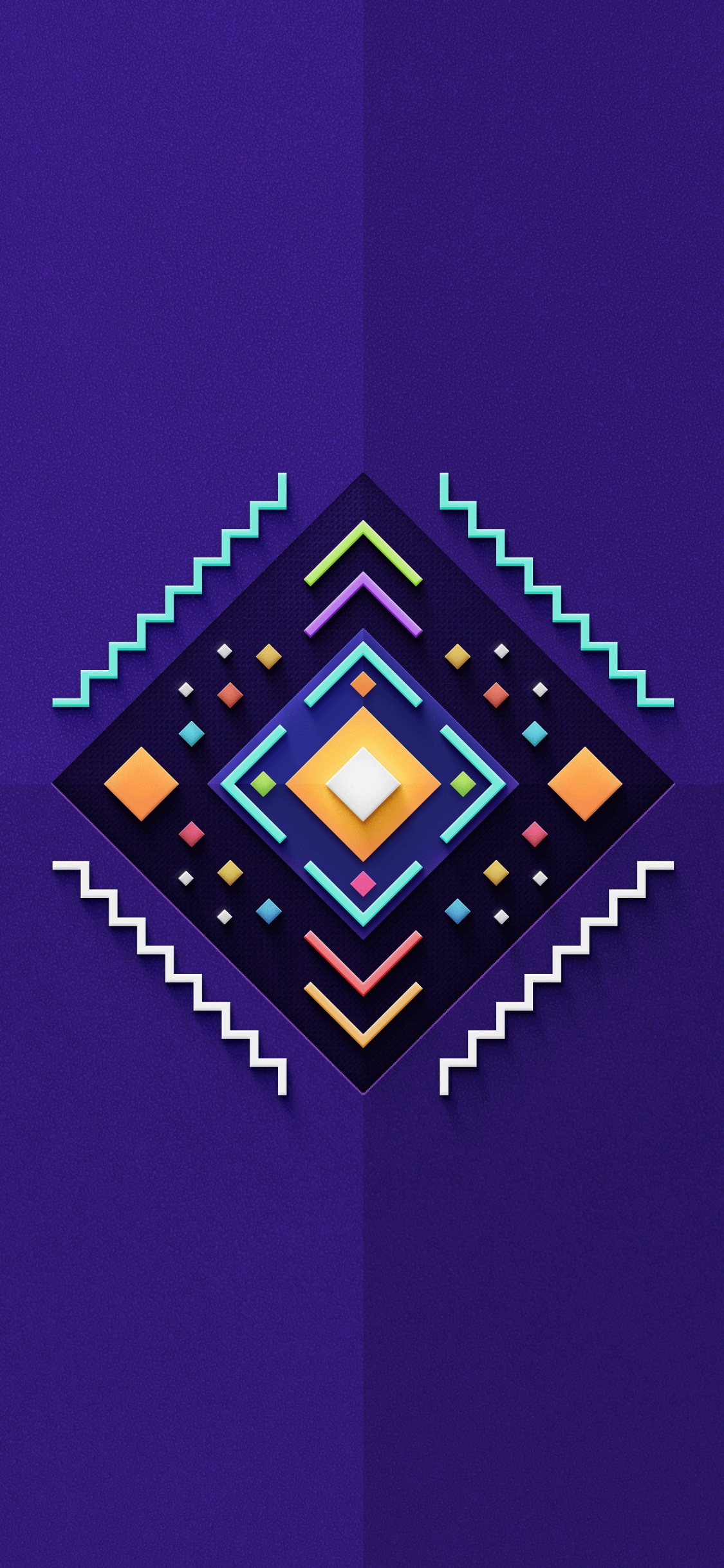 Обои симметрия, майнкрафт, треугольник, прямоугольник, параллель в разрешении 1125x2436