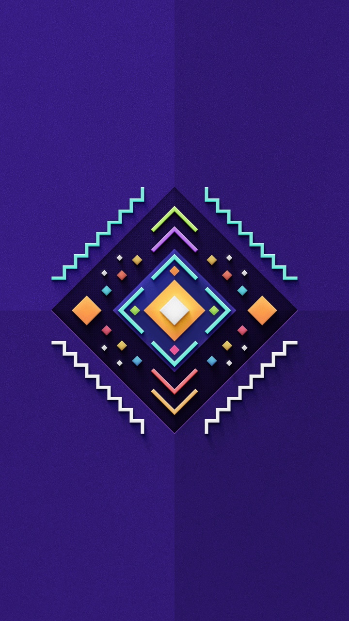 Обои симметрия, майнкрафт, треугольник, прямоугольник, параллель в разрешении 720x1280