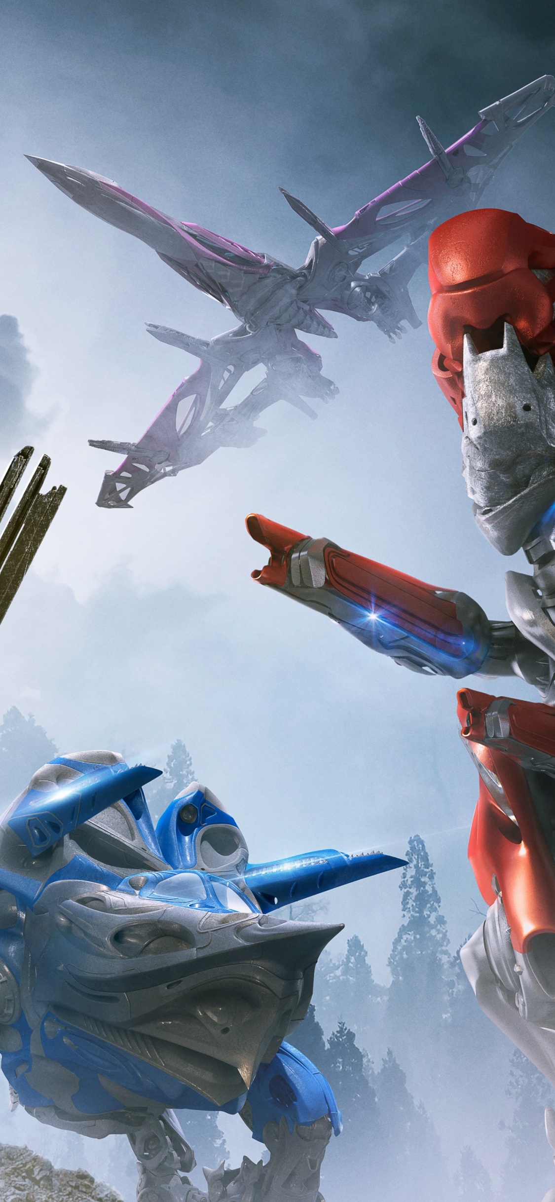 Обои Билли Крэнстон, Томми Оливер, Рита Репульс, Кимберли Харт, зорды в разрешении 1125x2436