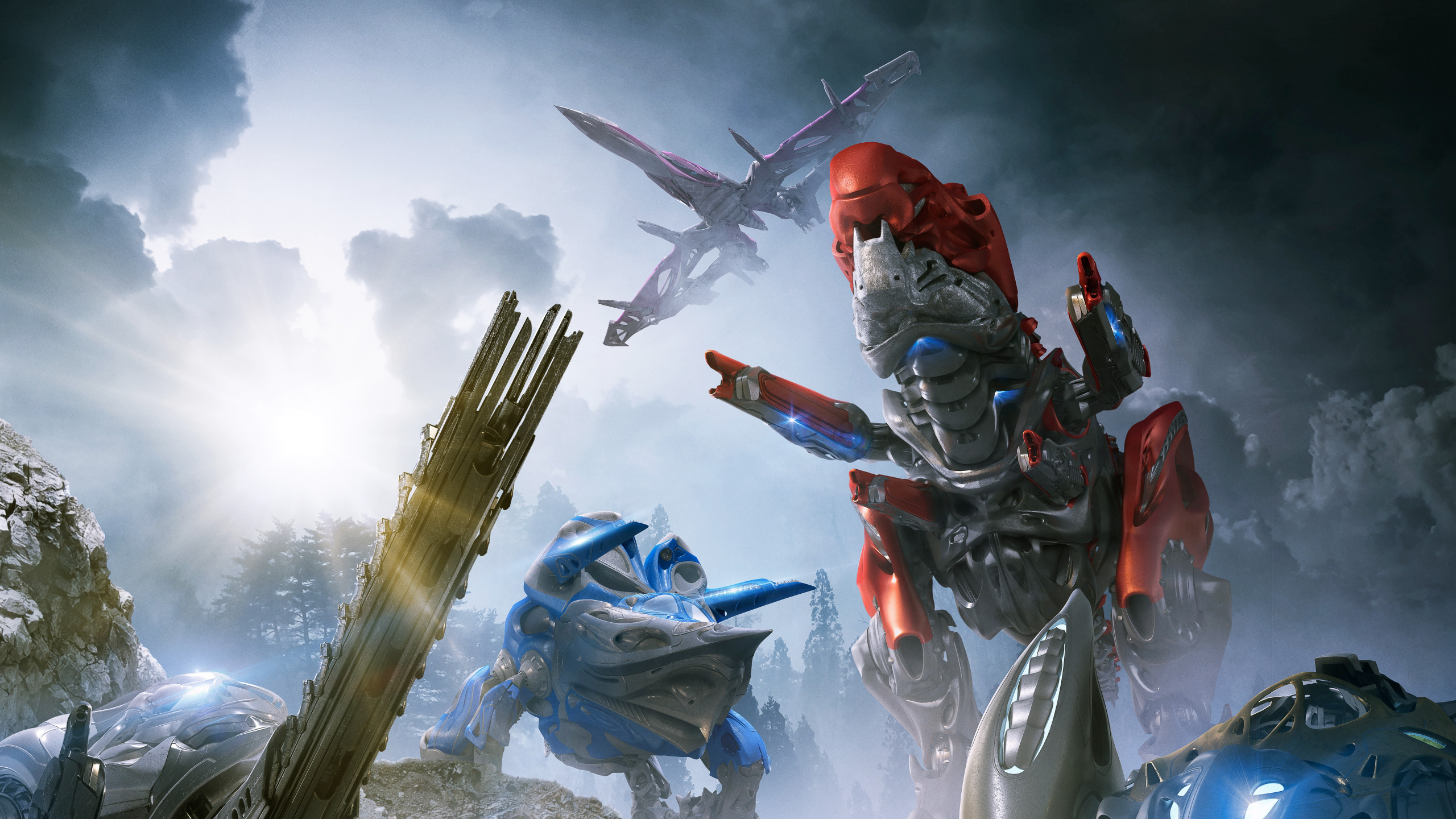 Обои Билли Крэнстон, Томми Оливер, Рита Репульс, Кимберли Харт, зорды в разрешении 2560x1440