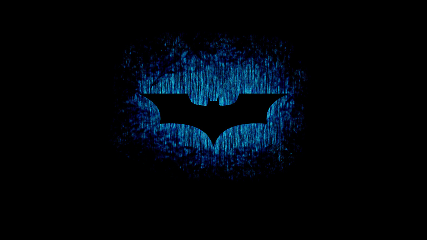 Обои Бэтмен, Джокер, темнота, графика, электрик в разрешении 1366x768