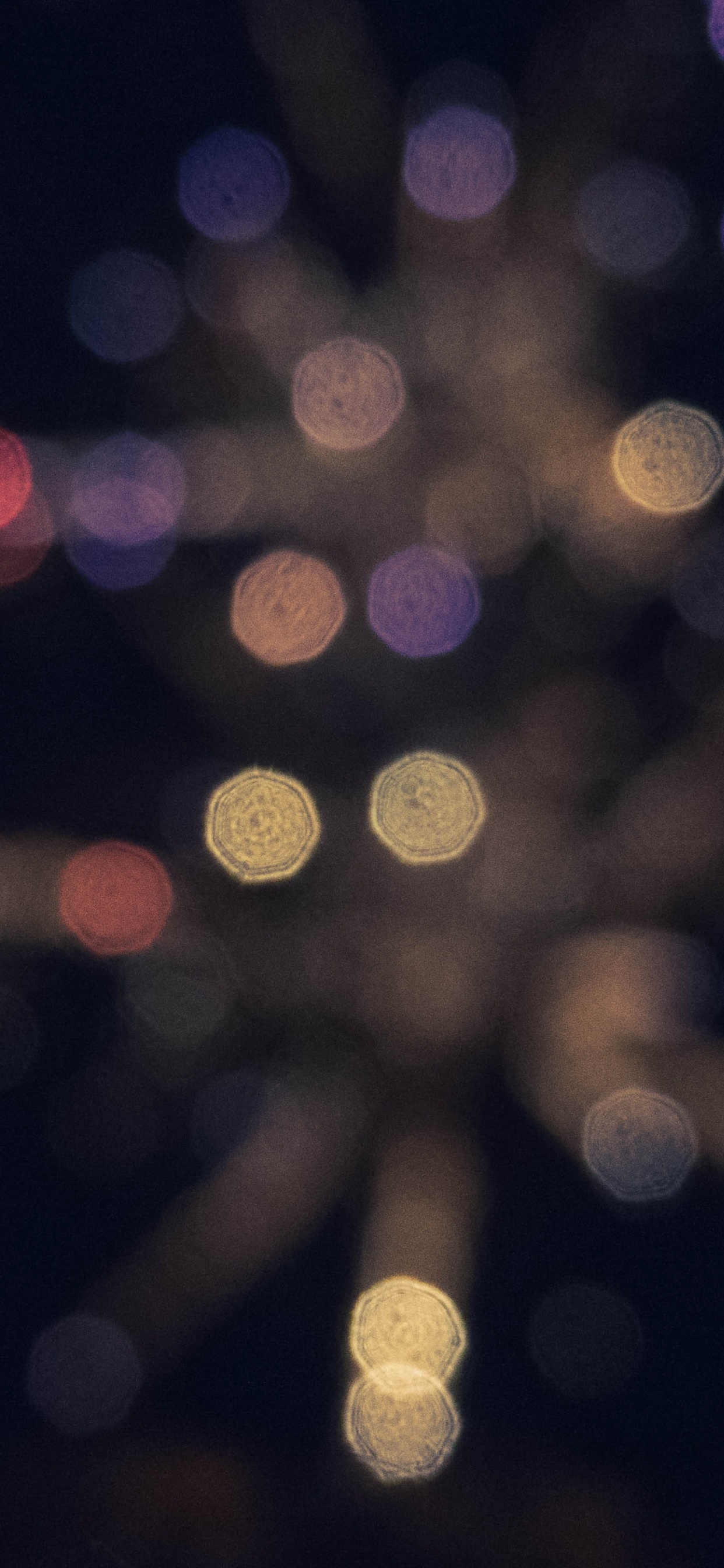 Обои свет, освещение, ночь, темнота, размытость в разрешении 1242x2688