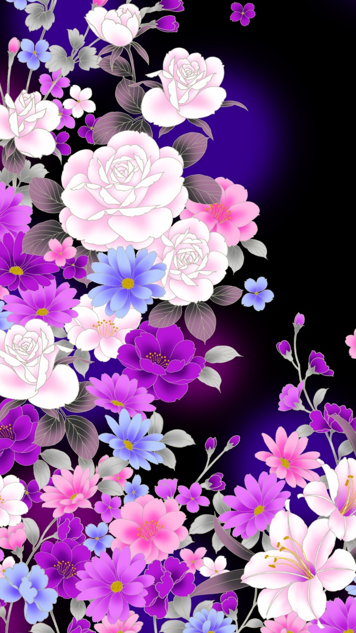 Обои цветок, пурпур, Фиолетовый, лепесток, синий в разрешении 720x1280