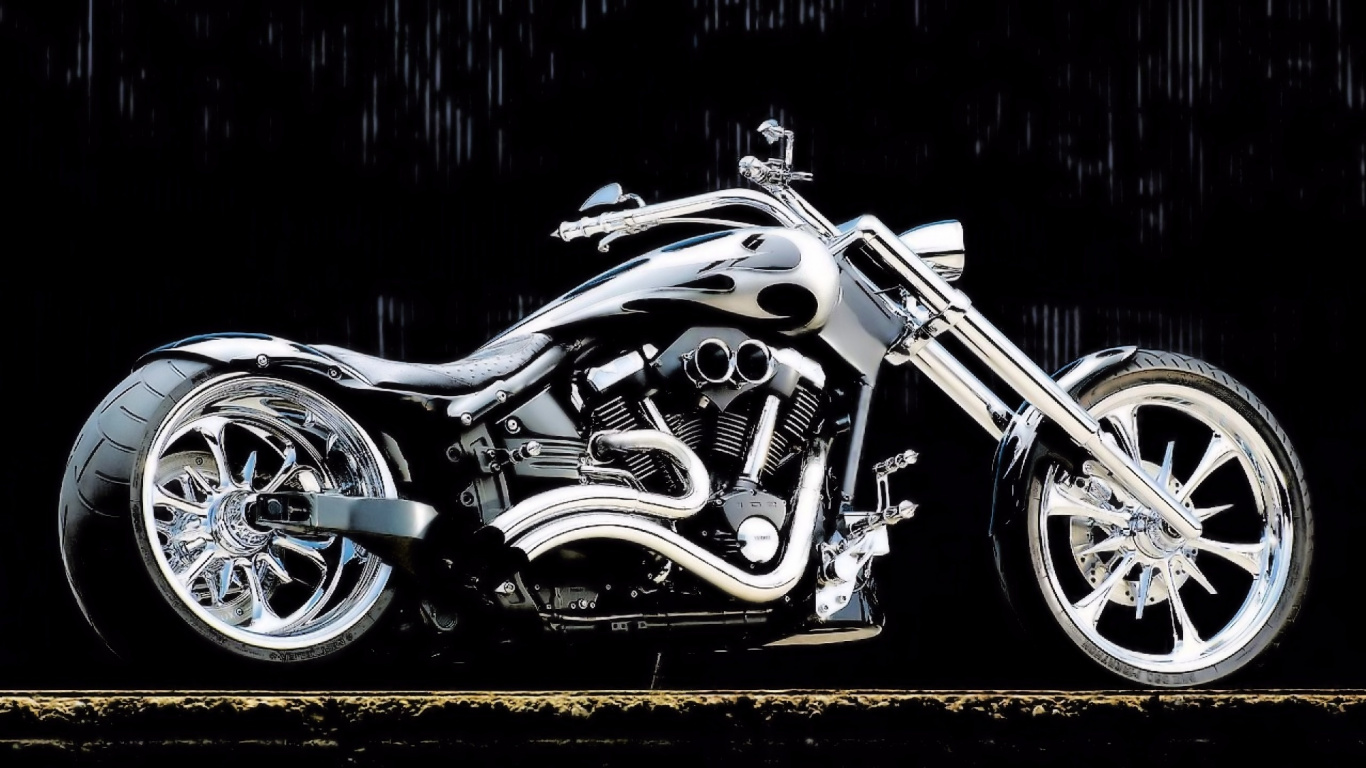 Обои Ямаха мотор Компани, Чоппер, спица, мотоцикл, кастомный мотоцикл в разрешении 1366x768