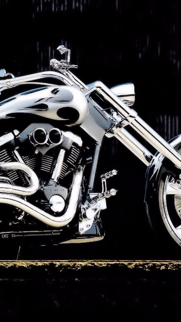 Обои Ямаха мотор Компани, Чоппер, спица, мотоцикл, кастомный мотоцикл в разрешении 720x1280