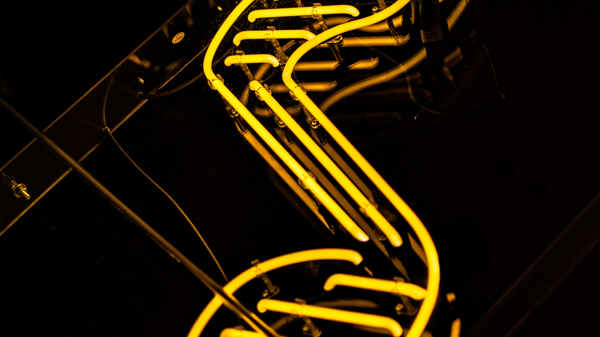 Обои свет, неон, неоновая вывеска, графика, Ryval Линас Музыка в разрешении 1920x1080