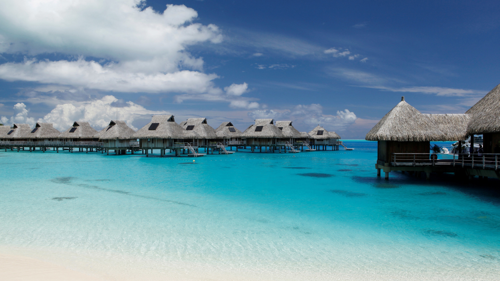 Обои борабора, Таити, прибежище, море, океан в разрешении 1920x1080