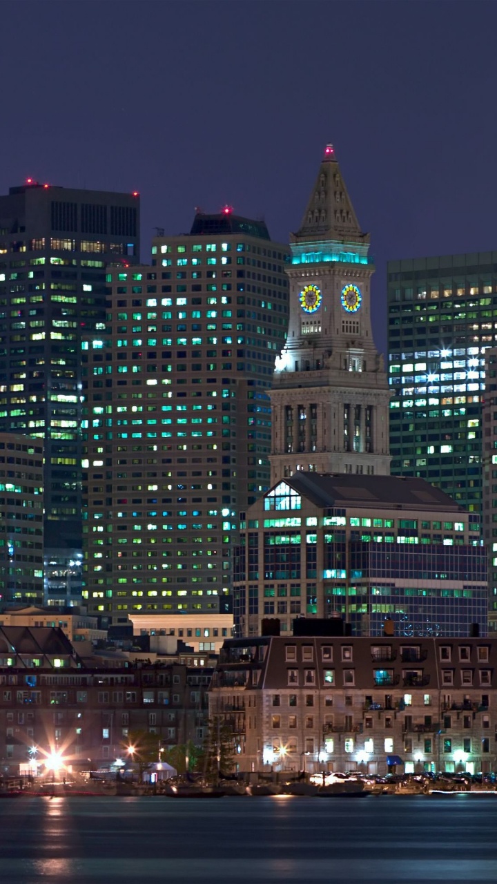 Обои небоскреб, город, городской пейзаж, метрополия, городской район в разрешении 720x1280